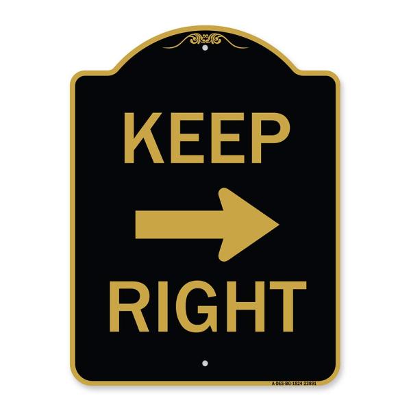 SignMission Designer Series Sign - Keep Right Sign...