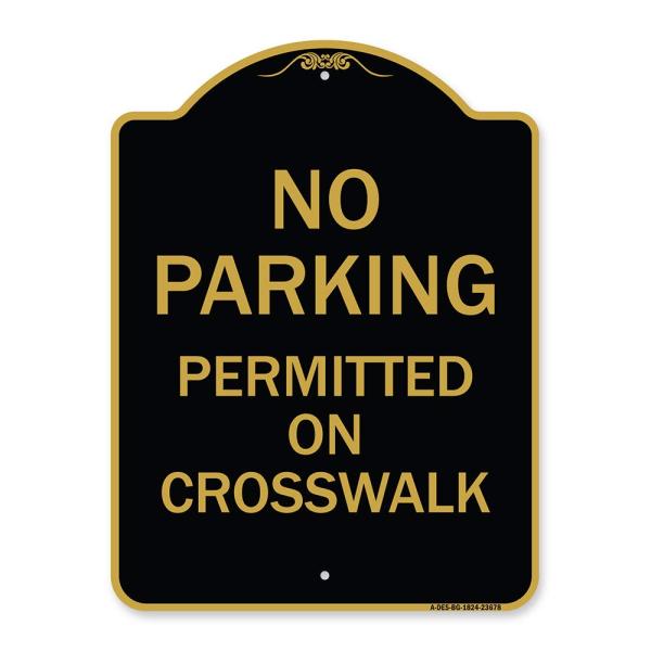 SignMission Designer Series Sign - No Parking Perm...
