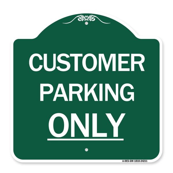 SignMission Designer Series Sign - Customer Parkin...