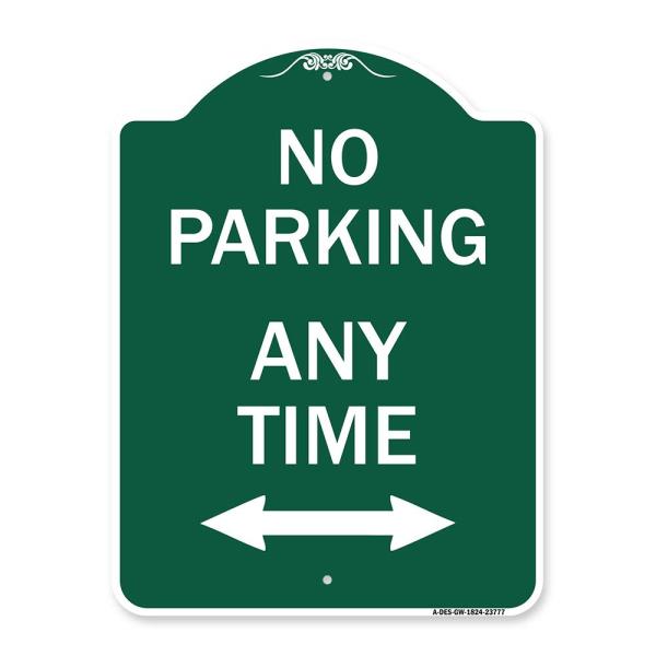 SignMission Designer Series Sign - No Parking Anyt...