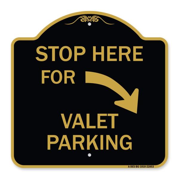 SignMission Designer Series Sign - Stop Here for V...