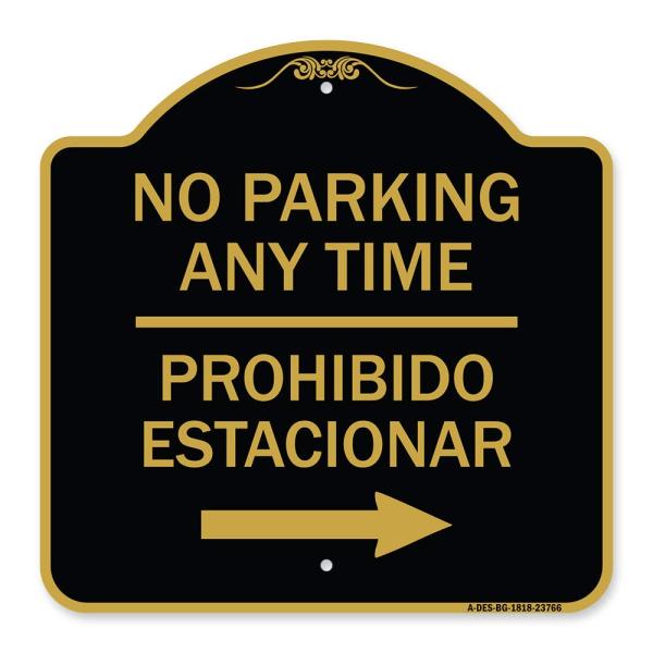 SignMission Designer Series Sign - No Parking Anyt...