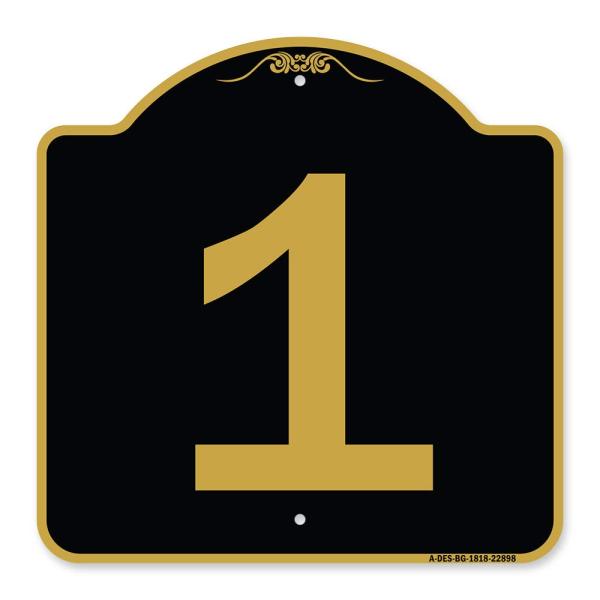 SignMission Designer Series Sign - Sign with Numbe...