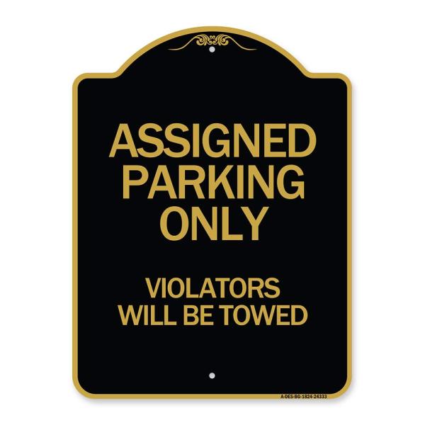 SignMission Designer Series Sign - Assigned Parkin...