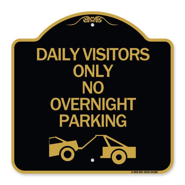 SignMission Designer Series Sign - Day Visitors On...