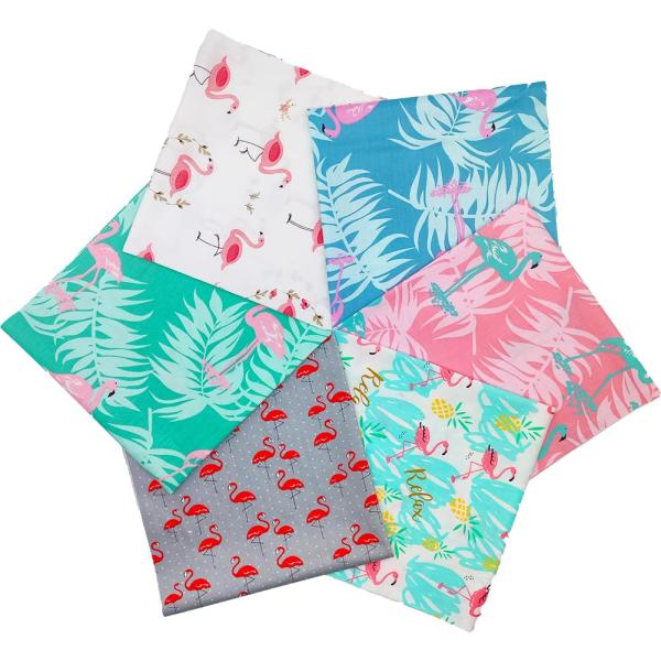 Qimicody Fat Quarters ファブリックバンドル 6ピース 100%コットン 20イ...