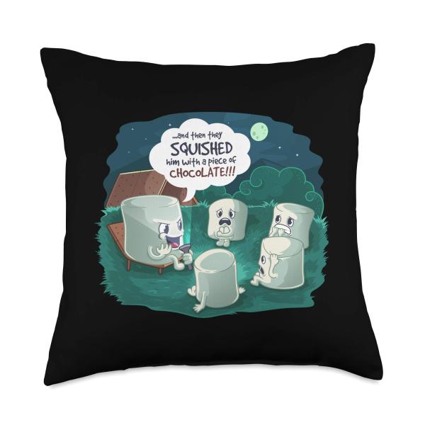 Funny Cute Marshmallow Scary Campfire Story S'More...