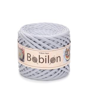 Bobilon Tシャツヤーン シルバー コットン100% 太さ3〜5mm かぎ針編み・棒針編み