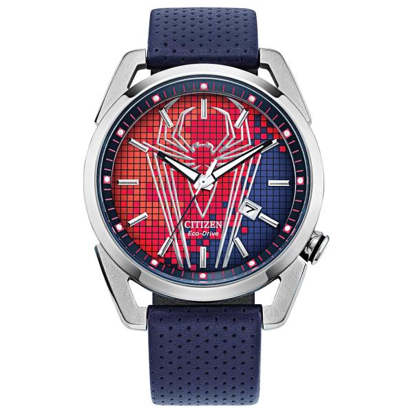 CITIZEN Eco-Drive Marvel スパイダーマン メンズ腕時計 42mm ステンレス...