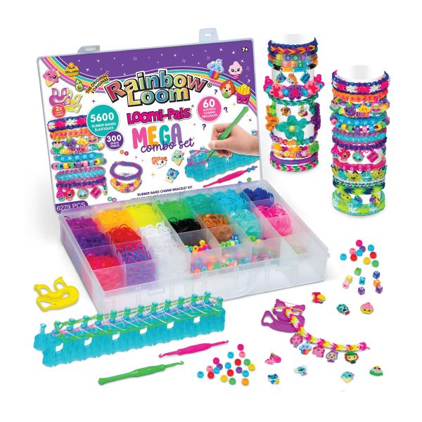Rainbow Loom〓 Loomi-Pals〓 メガセット、60個のかわいいLP チャーム、新し...