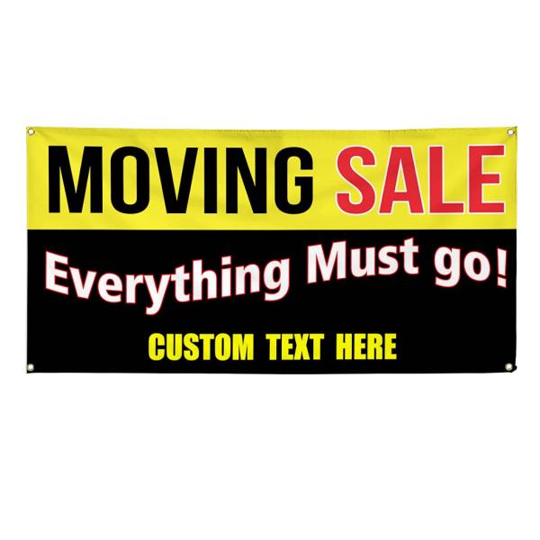 Custom Vinyl Banner Multiple Sizes Moving Sale Eve...