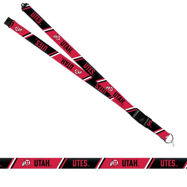 Rico Industries NCAA ユタ州 ランヤード 公式ライセンス商品 - 両面プリント、...
