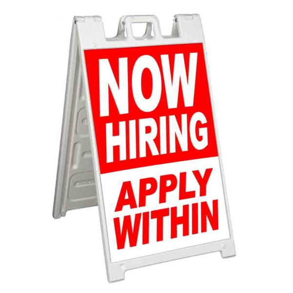 Now Hiring Apply Within (24" X 36") Standard A-Fra...