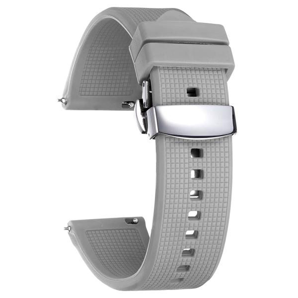 BINLUN Silicone Watch Band Quick Release Rubber Sp...