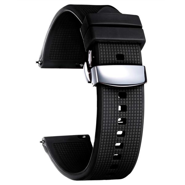 BINLUN Silicone Watch Band Quick Release Rubber Sp...