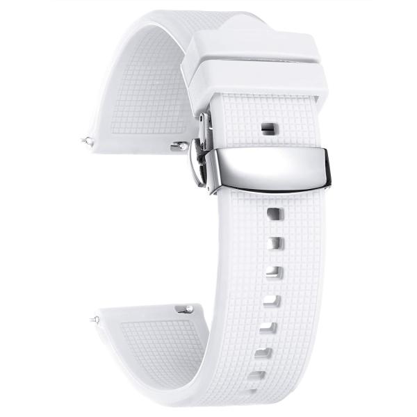 BINLUN Silicone Watch Band Quick Release Rubber Sp...