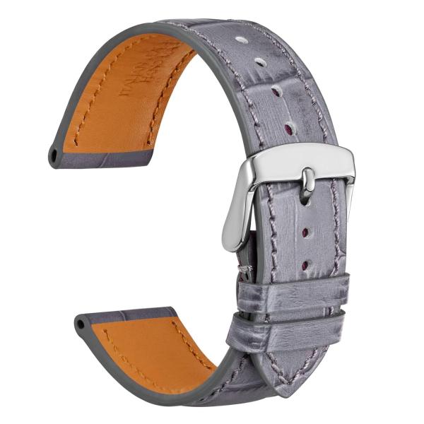 WOCCI 20mm Watch Band, Italian Leather, Embossed A...