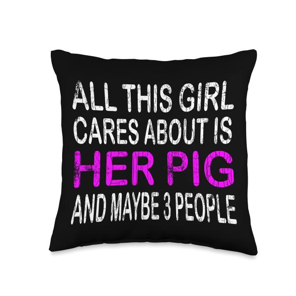 All This Girl Cares About Is Her Pig Funny Owner G...