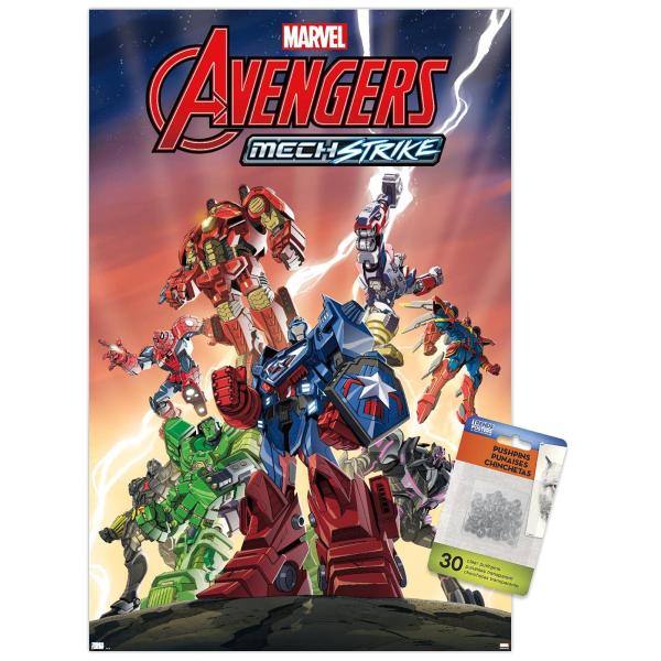Marvel Avengers: Mechstrike - Group Wall Poster wi...