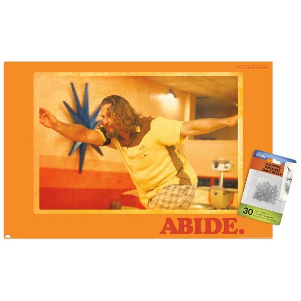 The Big Lebowski - Abide Wall Poster with Push Pin...