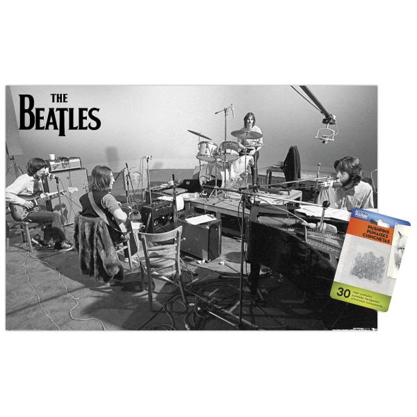 The Beatles - Let It Be Studio Wall Poster with Pu...