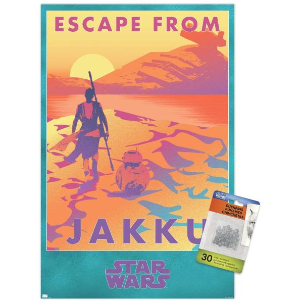 Star Wars: Jakku - Escape from Jakku Wall Poster w...