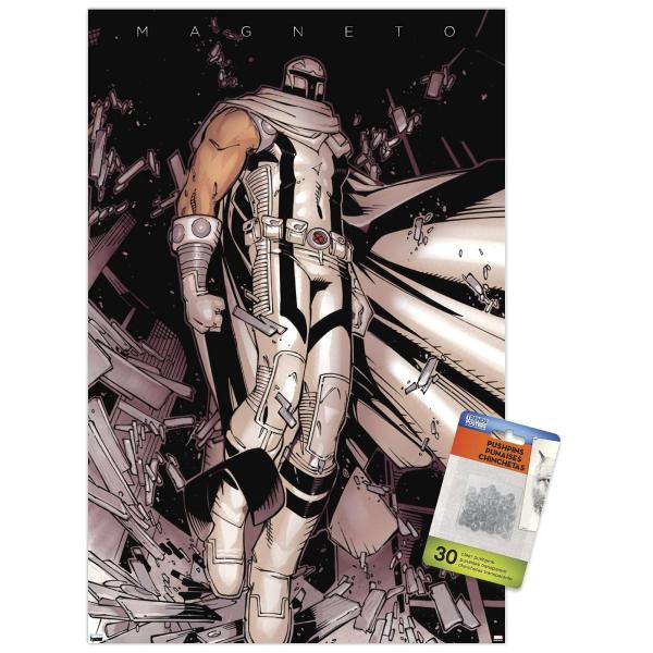 Marvel Comics - Magneto - Floating Wall Poster wit...