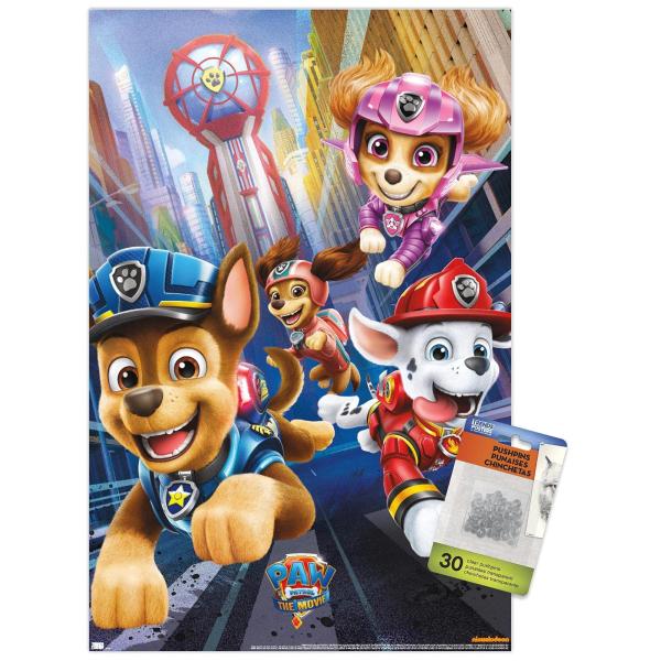 Nickelodeon Paw Patrol Movie - Action Wall Poster ...