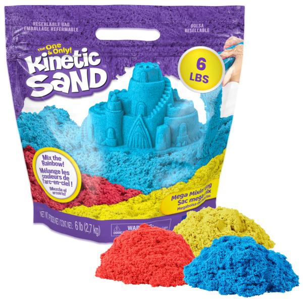 Kinetic Sand, 6lb Mega Mixin' Bag with Red, Yellow...