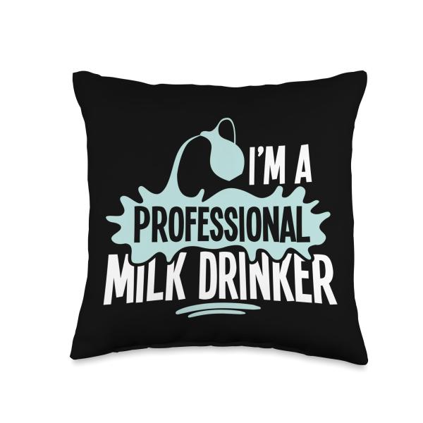 Funny Professional Milk Drinker Milk Splash Farmer...