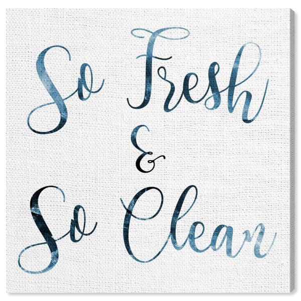 Oliver Gal Fresh and So Clean, 40" x 40", Canvas
