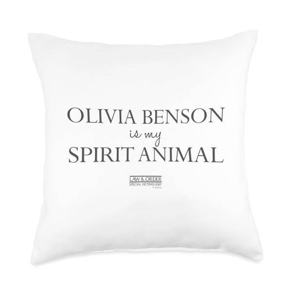Olivia Benson is my Spirit Animal Throw Pillow