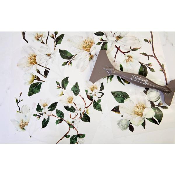 Redesign with Prima - White Magnolia Small Transfe...