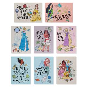 American Greetings ミニノートカード ディズニープリンセス 40枚入り ランチボックス向け 2.5×3.5インチ ブランク