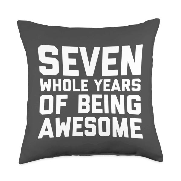 7th Birthday Shirt Gift Age 7 Year Old Boy Girl Se...