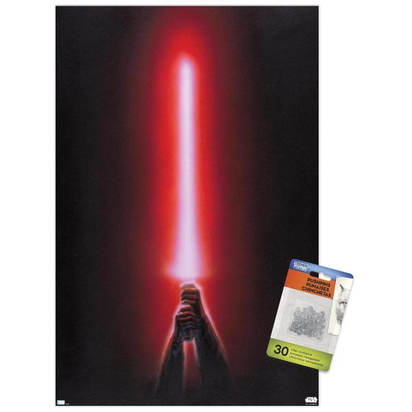 Star Wars: Original Trilogy - Red Lightsaber Wall ...