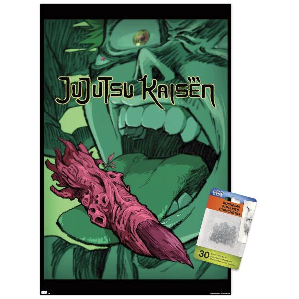 Jujutsu Kaisen - Teaser English Wall Poster with P...