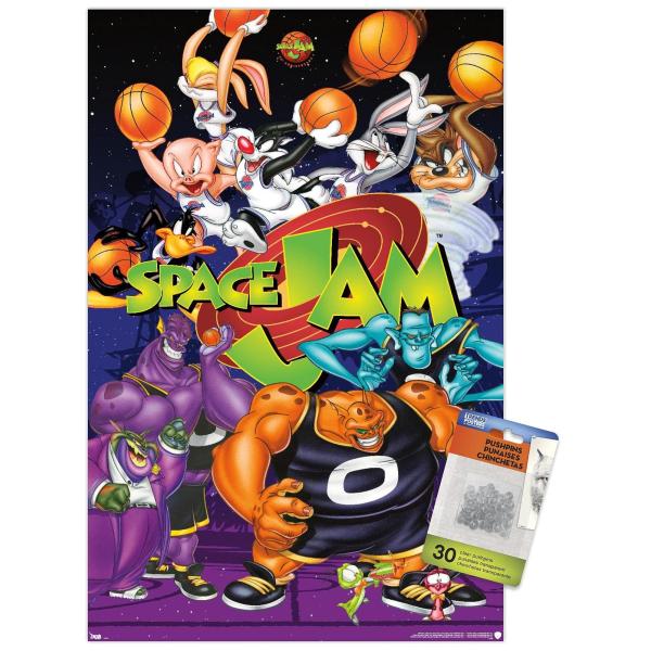 Looney Tunes: Space Jam - Collage Wall Poster with...