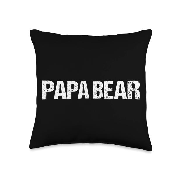 Papa Bear Throw Pillow