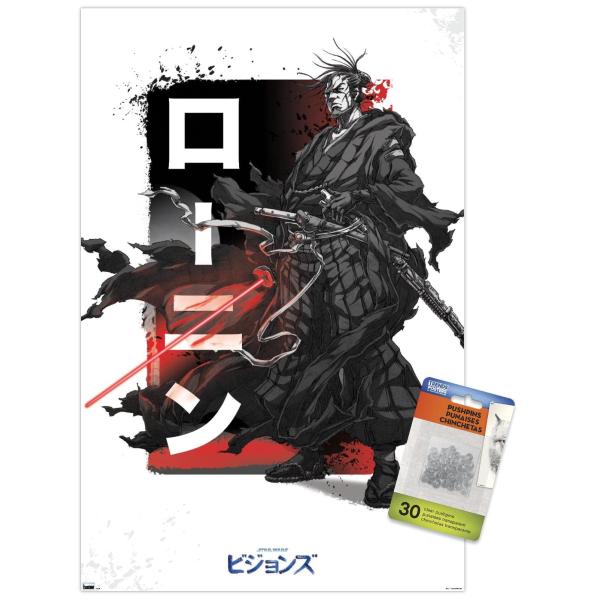 Star Wars: Visions - Saber Wall Poster with Push P...