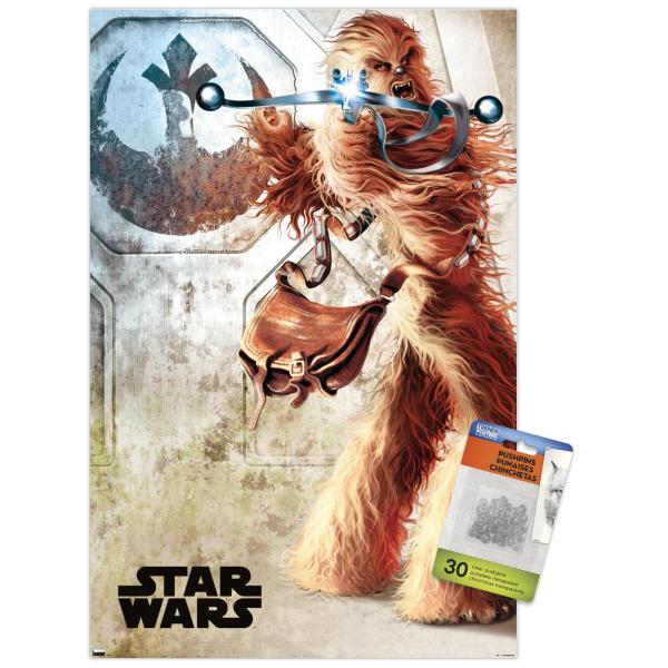 Star Wars: A New Hope - Chewy Wall Poster with Pus...