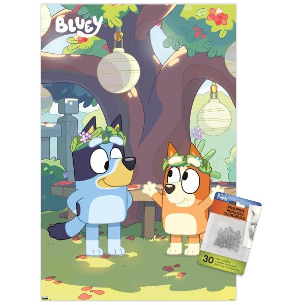 Trends International Bluey - Duo Wall Poster, 14.7...