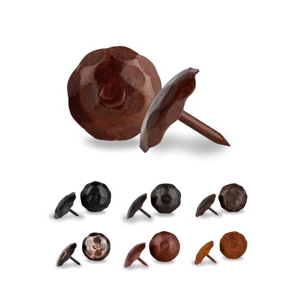 25 Pack 1" Small Round Head Iron Clavos Decorative...