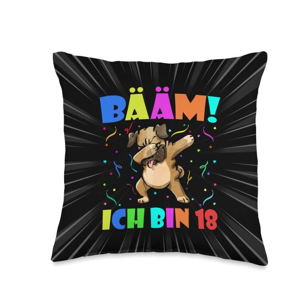 Dabbing Pug B〓〓m Ich Bin 18 Teenage Boys Girls 18t...