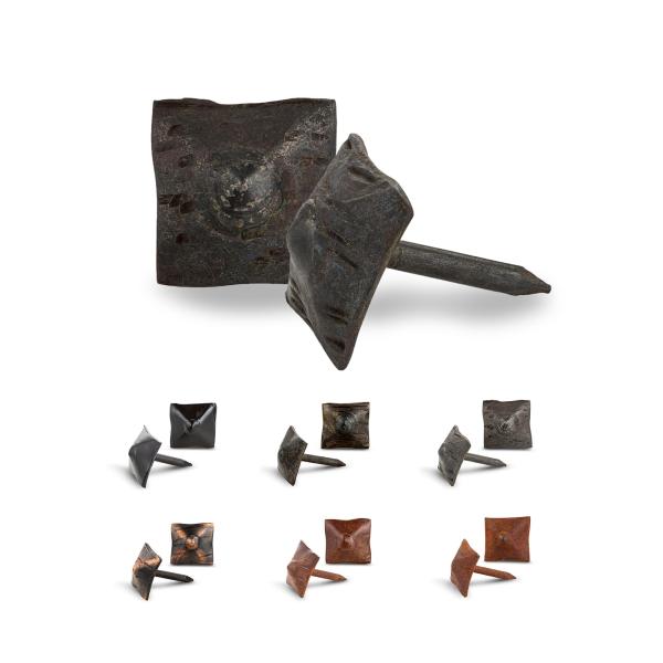 100 Pack 0.75" Square Head Iron Clavos Decorative ...