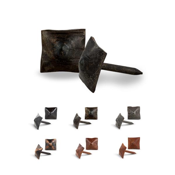10 Pack 0.75" Square Head Iron Clavos Decorative N...