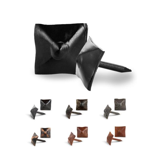 10 Pack 0.75" Square Head Iron Clavos Decorative N...
