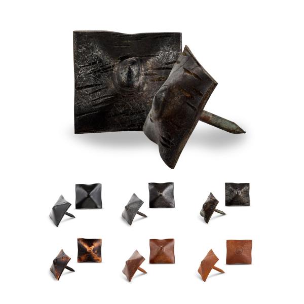 10 Pack 1" Square Head Iron Clavos Decorative Nail...