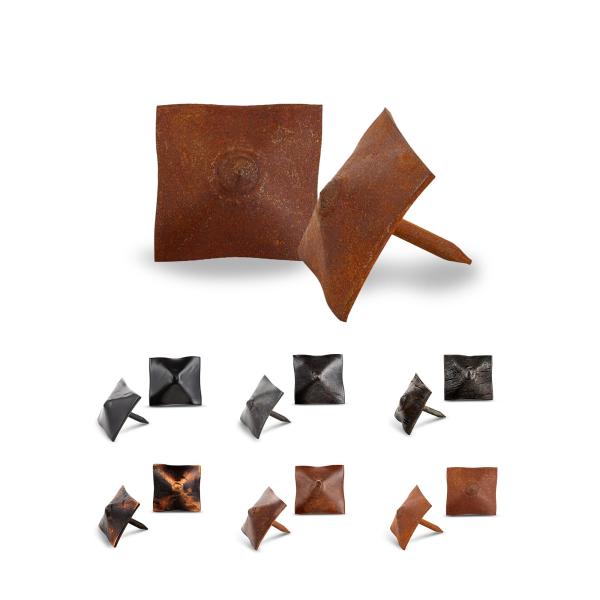 100 Pack 1" Square Head Iron Clavos Decorative Nai...