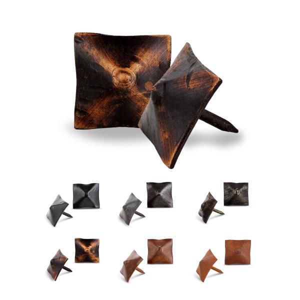 100 Pack 1" Square Head Iron Clavos Decorative Nai...